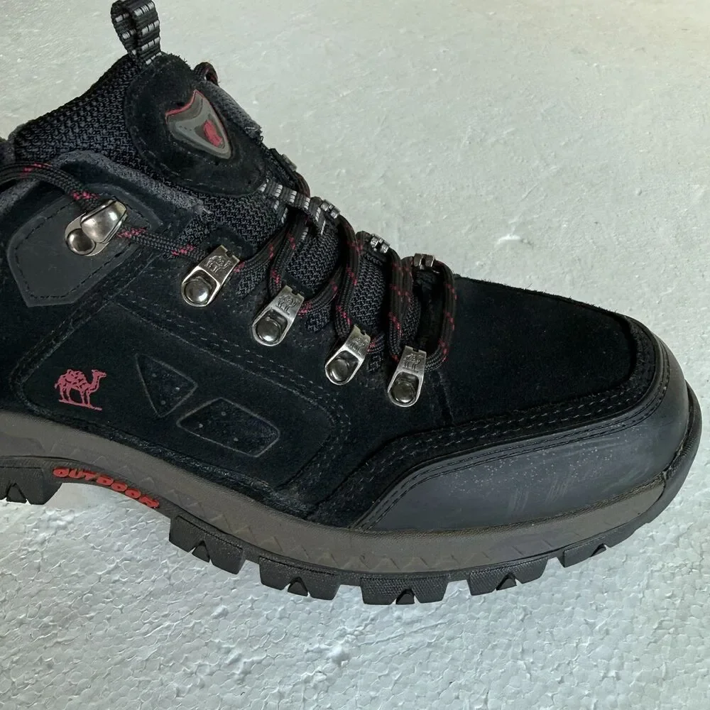 Camel Crown K832026565 Men's Black Lace Up Low Top Hiking Shoes Size US 11.5